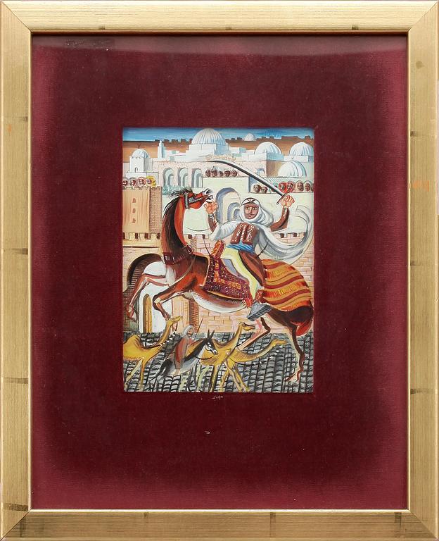 HATEM EL MEKKI, blandteknik, ej sign.