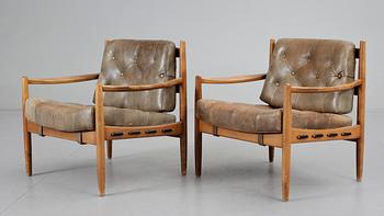 FÅTÖLJER, ett par, Thillmark, 1960-70-tal.