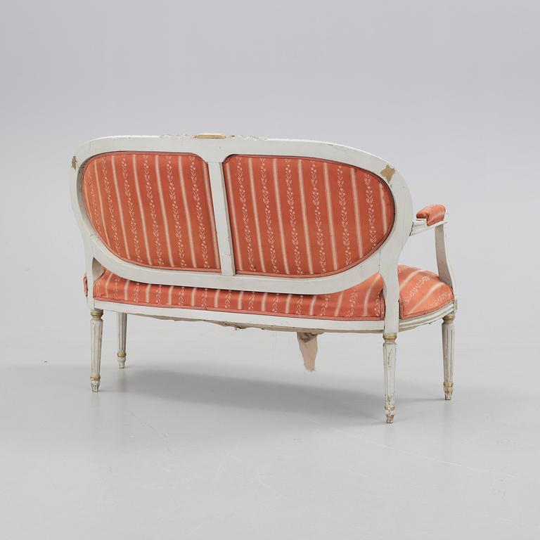 SOFFA, gustaviansk stil, 1800-tal.