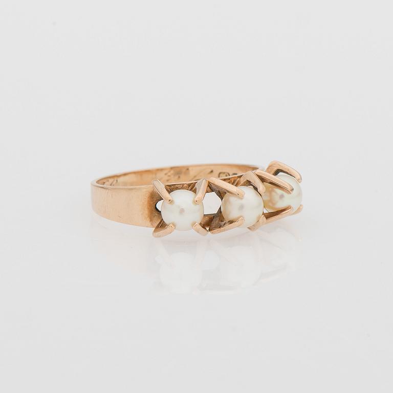 ELIS KAUPPI, RING, 14K guld,, Kupittaan Kulta 1967.