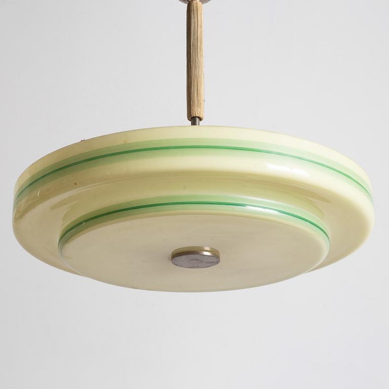 Taklampa, funkis, 1930-tal.