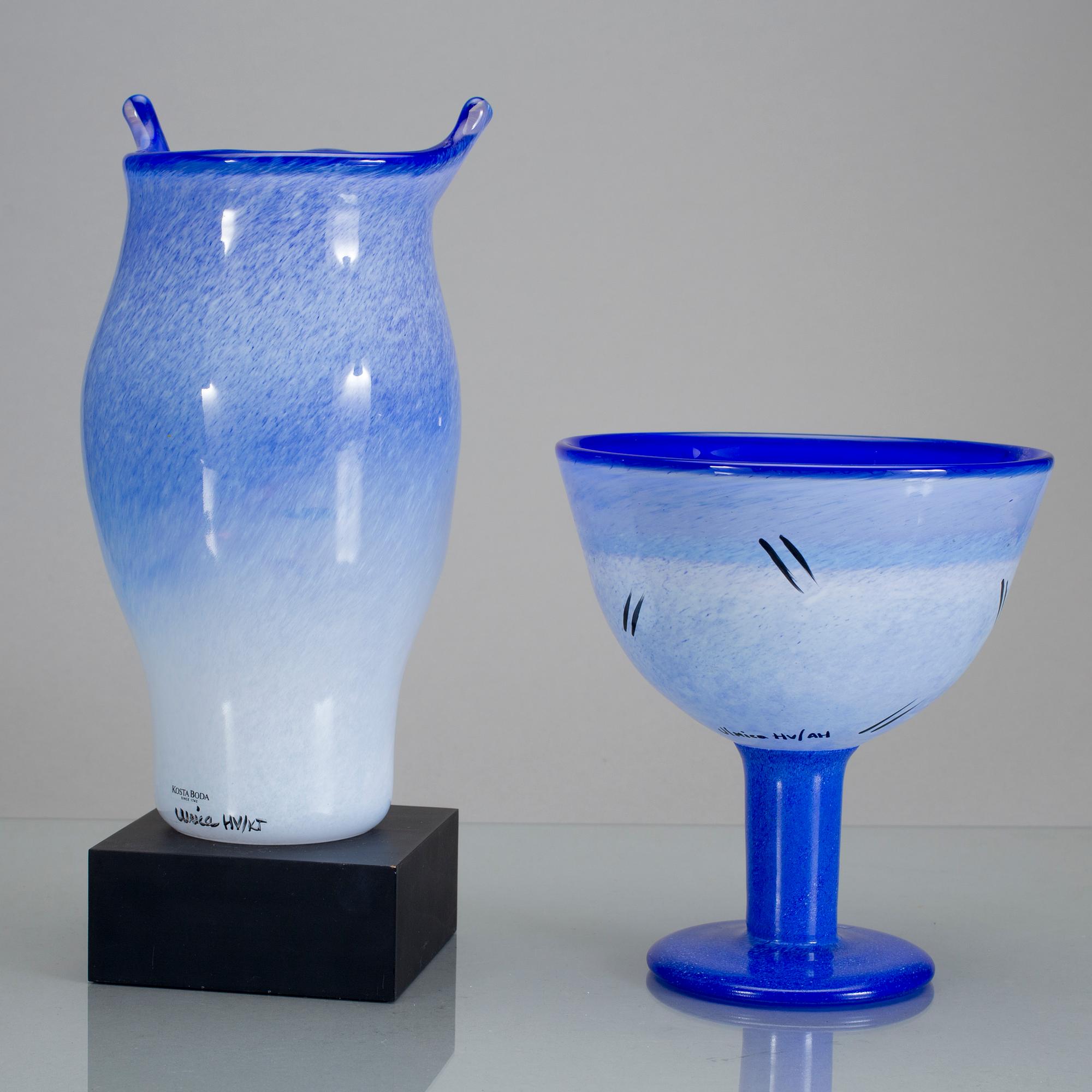 SKÅL OCH VAS, glas. "Open Minds", Ulrica Hydman-Vallien, Kosta Boda.