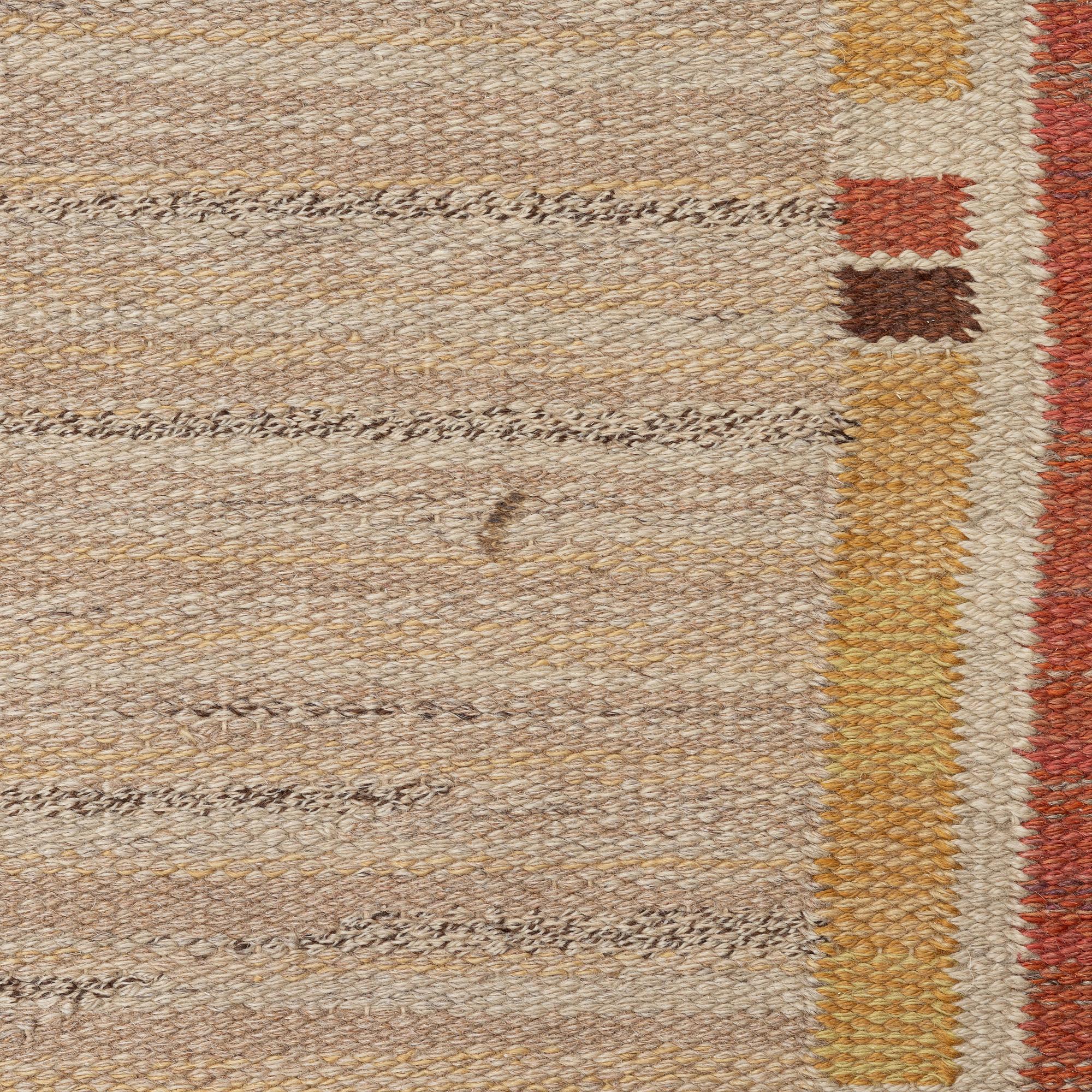 A flat weave carpet, c. 360 x 265 cm.