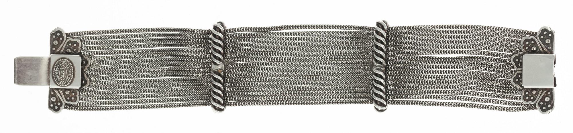 ARMSMYCKE, låghaltigt silver, Pierre Lorion, Sylvia Karels, Paris. 1900-talets senare hälft.