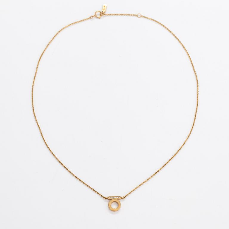 Efva Attling, Kaulakoru "Ten & stars", 18K kulta ja timantteja n. 0.03 ct yht. Tukholma.