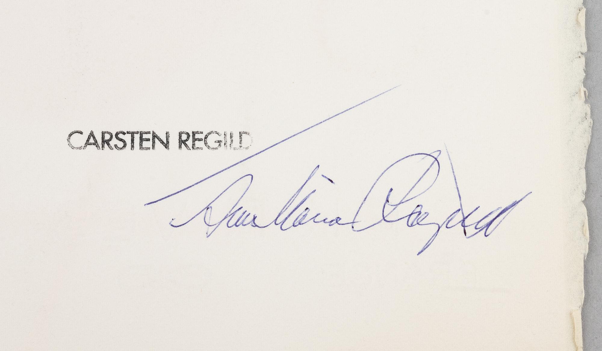 Carsten Regild, Ansikte.