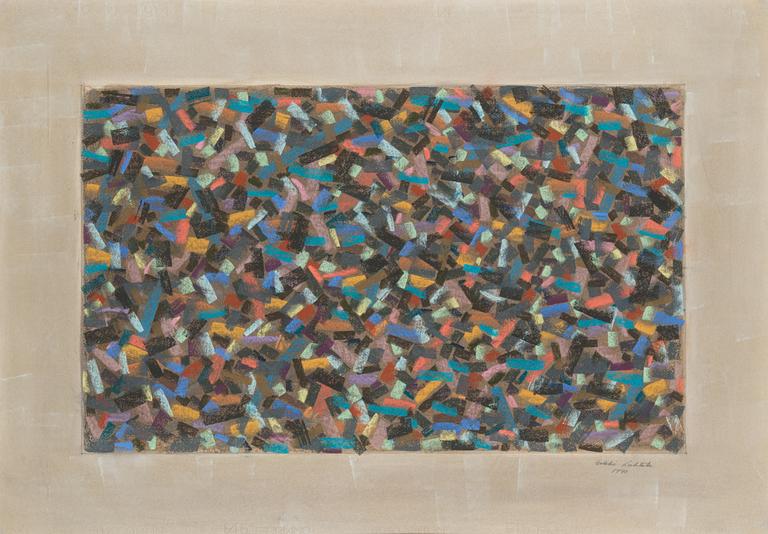 Erkki Luhtala, pastell, signerad och daterad 1990.