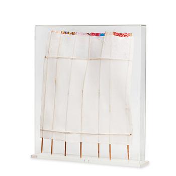 ROBERT RAUSCHENBERG, multipel. Handgjort papper, bambu och tyg, 1975, signerad med blyerts 17/28.