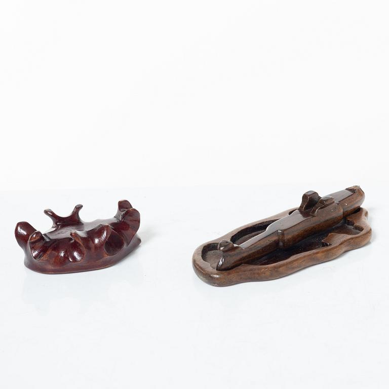 Samling stenfigurer, åtta stycken, Kina, 1900-tal/samtida.