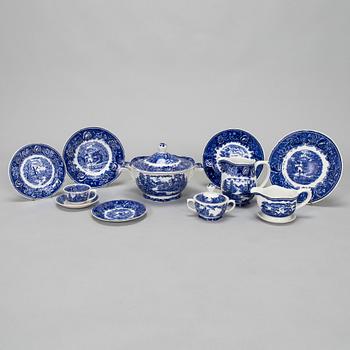 A 44-piece Blue Landscape tableware  by Reinhard Richter, Arabia Finland 1964-1971.