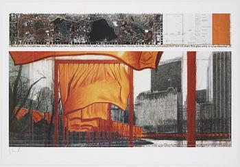 Christo & Jeanne-Claude,  Offset in colours, signed Christo in pencil.