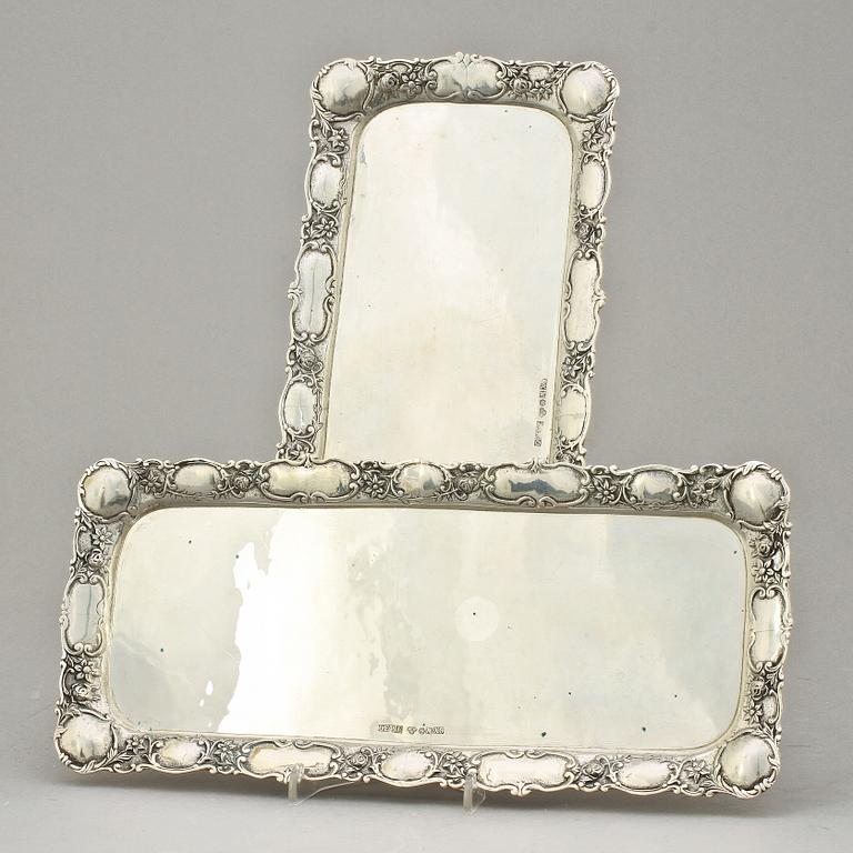 BRICKOR, ett par, silver, GEWE, Malmö 1972. Vikt 920 g.