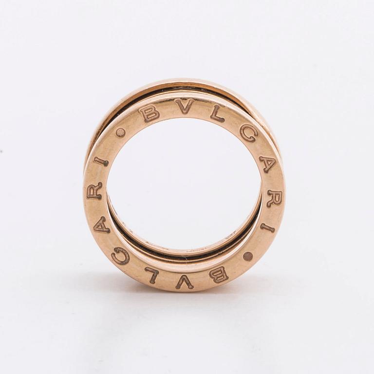 BVLGARI RING 18K gold, B.zero 1 Collection, original box.