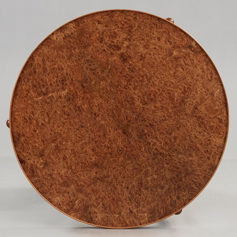 Josef Frank, a walnut and burrwood sofa table, Svenskt Tenn, model 2139, post 1985.