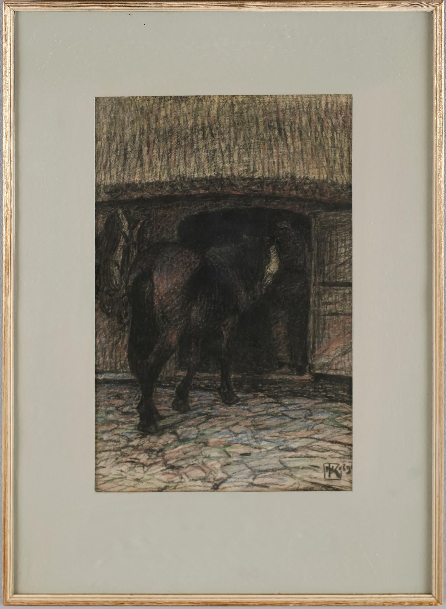 NILS KREUGER, blandteknik, monogramsignerad och signerad 189?.