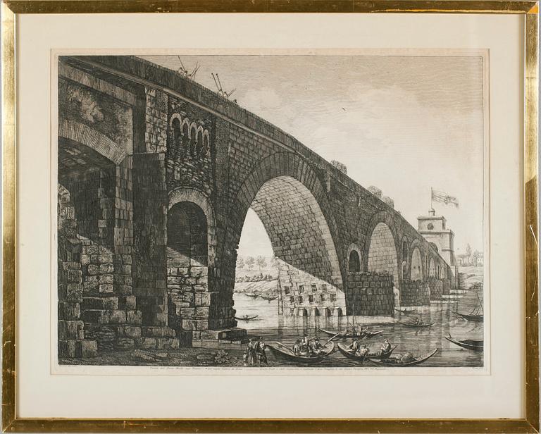 KOPPARSTICK, 2 st, efter Vernet och Rossini, 1800-tal.