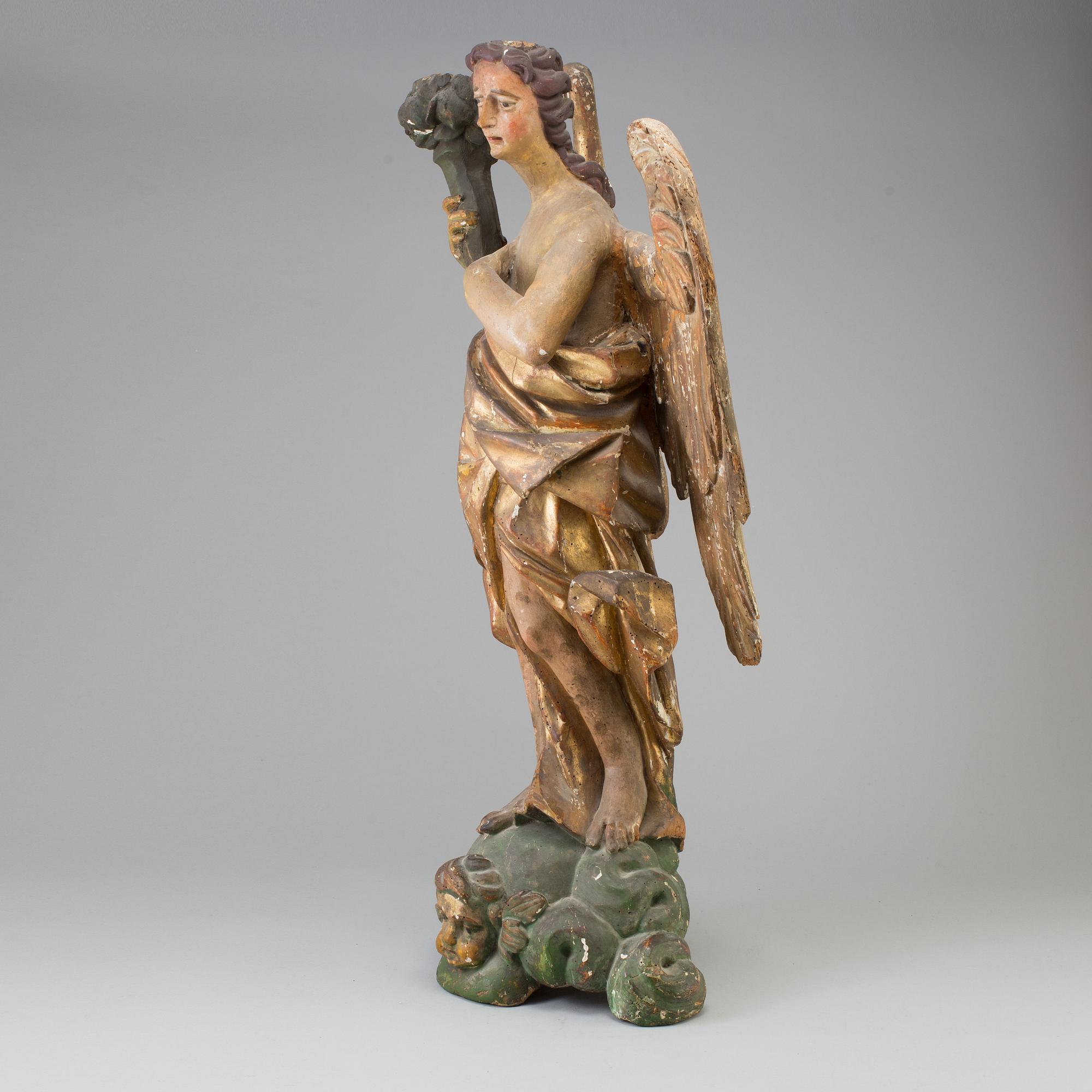 SCULPTURE, wood, 18th Century.