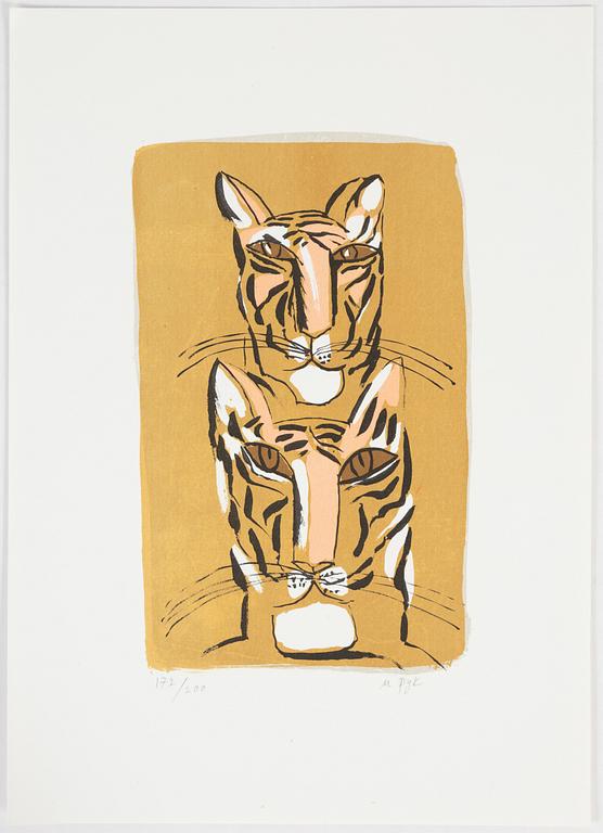 Madeleine Pyk, litografi, signerad och numrerad 172/200.