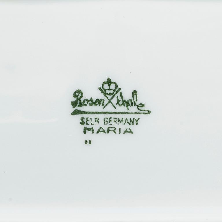 MATSERVIS, 58 delar, porslin, "Maria björnbär", Rosentahl.