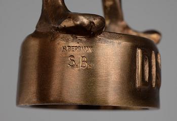 SKULPTURER, 2 st, brons, bl a Stig Blomberg.