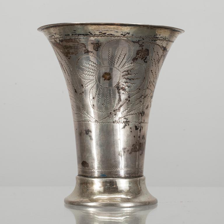 BÄGARE, silver, M.G.Roos, Åbo 1821.