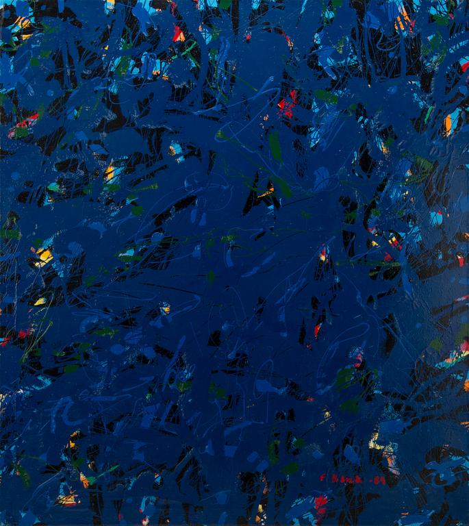 ESA BLICK, acrylic on canvas, signed and dated -84.