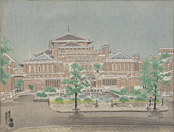 Eiichi Kotozuka,  "Frank Lloyd Wright Imperial Hotel", omkring 1950.