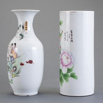 VASER, 2 st, porslin, 1900-tal.