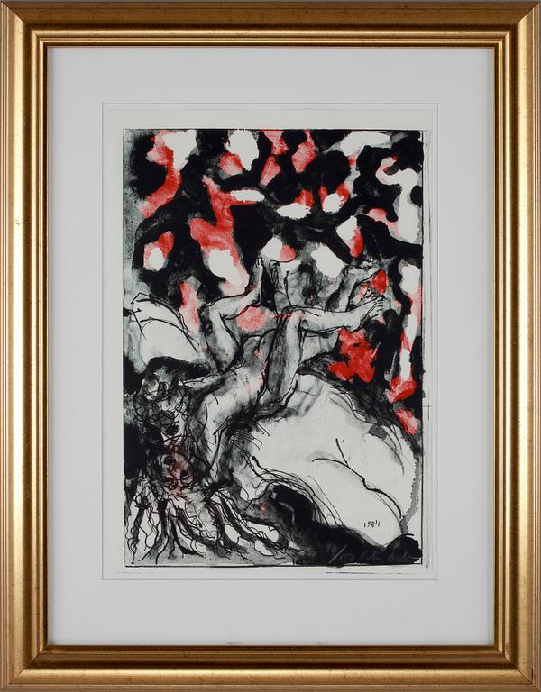 PETER DAHL, färglitografi, sign o numr 90/150, dat 1984 i trycket.