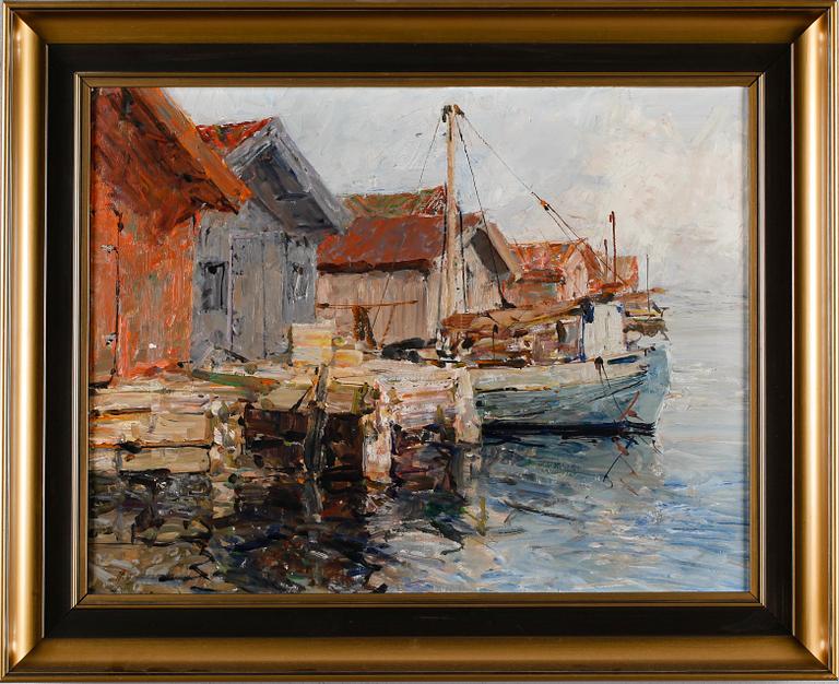 HUGO ÖFVERSTRÖM, olja på duk, signerad.