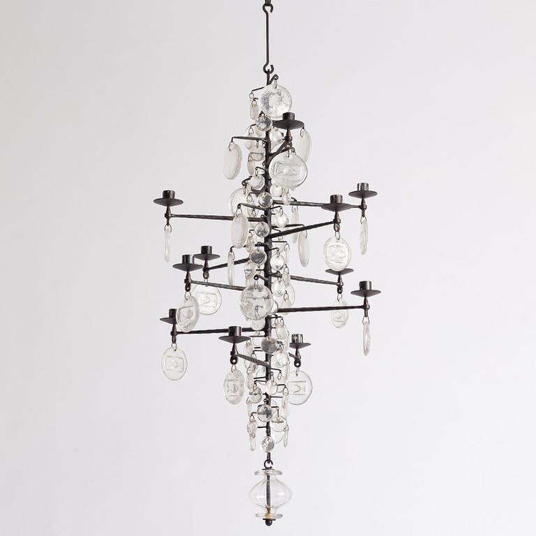 Erik Höglund, a chandelier, Boda Smide.