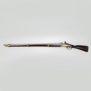 A Swedish flintlock gun 1805 pattern.