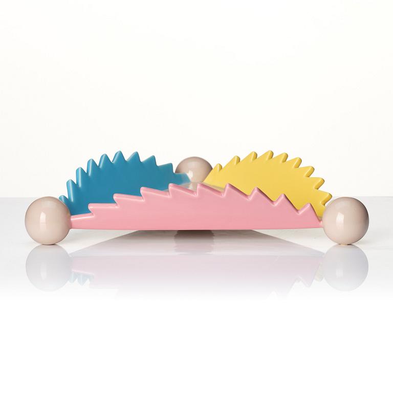 Masanori Umeda, a "Parana" bowl, Alessio Sarri Ceramiche for Memphis, Italy, post 1983.
