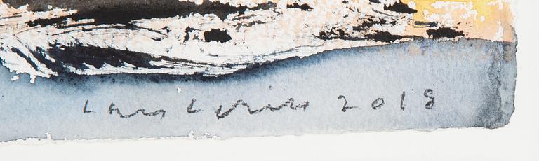 Lars Lerin, watercolour, signed Lars Lerin and dated 2018.