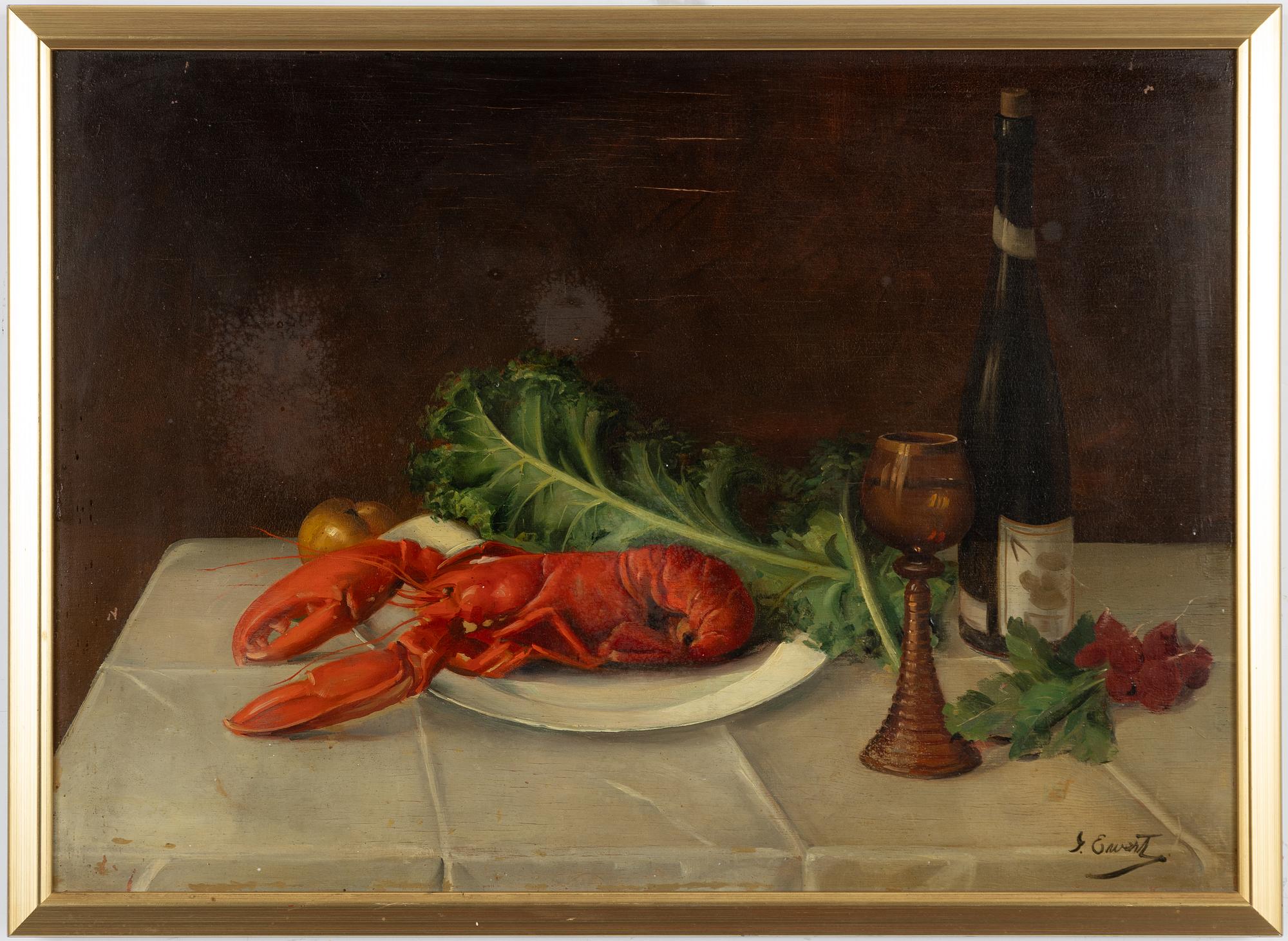 G Ewert, Still Life with Lobster.