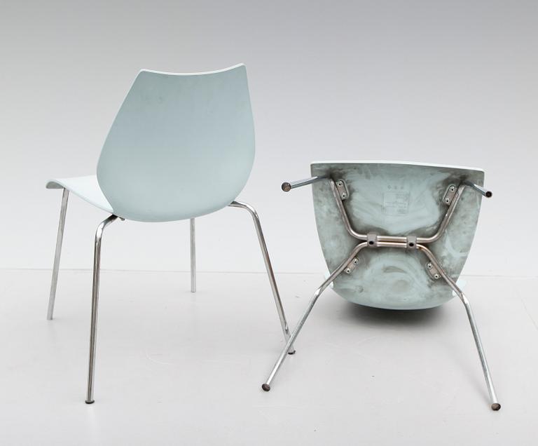 STOLAR, 6 st, "Maui", Vico Magistretti, Kartell, Italien, 1900-talets fjärde kvartal.