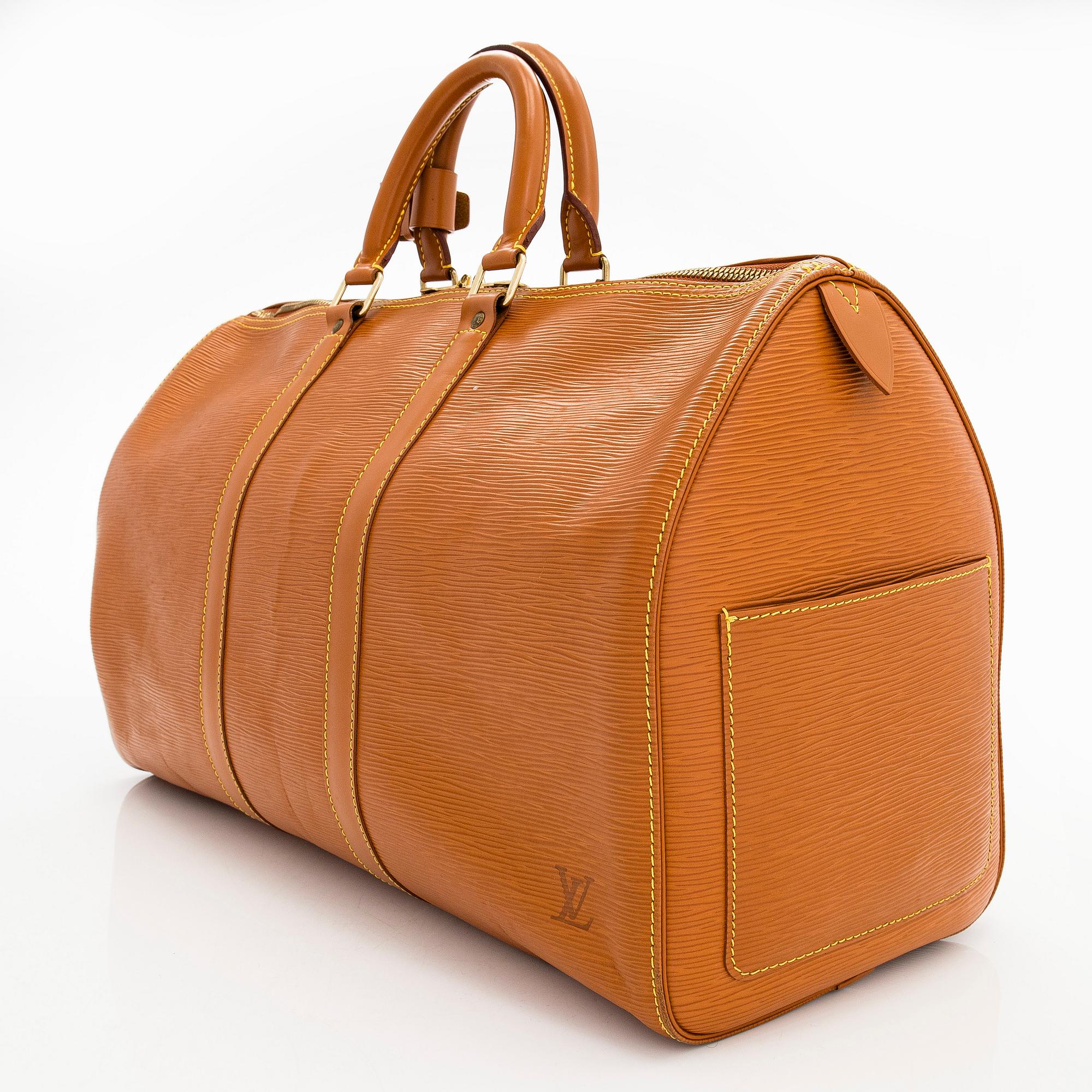Louis Vuitton, viikonloppulaukku, "Epi Keepall 45".