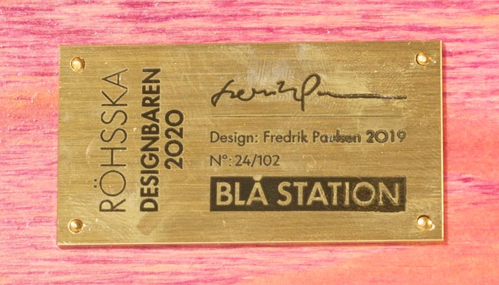 FREDRIK PAULSEN, "Röhsska" Designbaren, chair, Blå Station 2020, Chair 24/102.