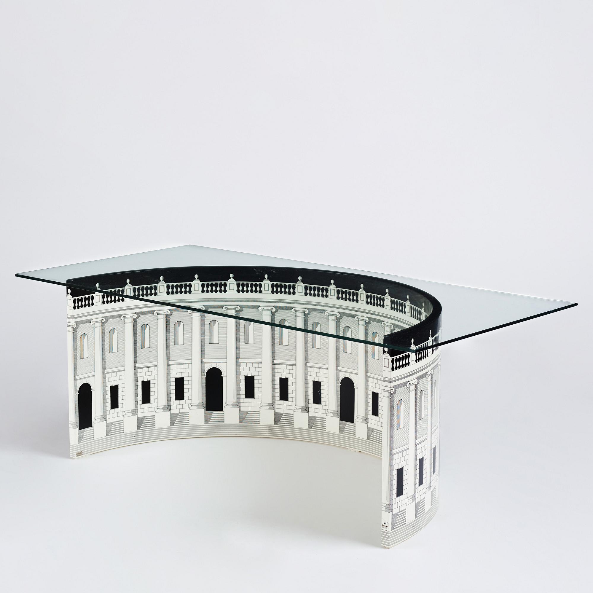 Piero Fornasetti, soffbord, "Architettura", Fornasetti, Milano, Italien 2008.