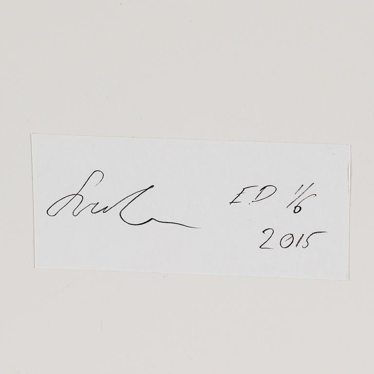 SIMON LARSSON, gelatin silver photograph, signed, numbered ED 1/6, and dated 2015 on verso.