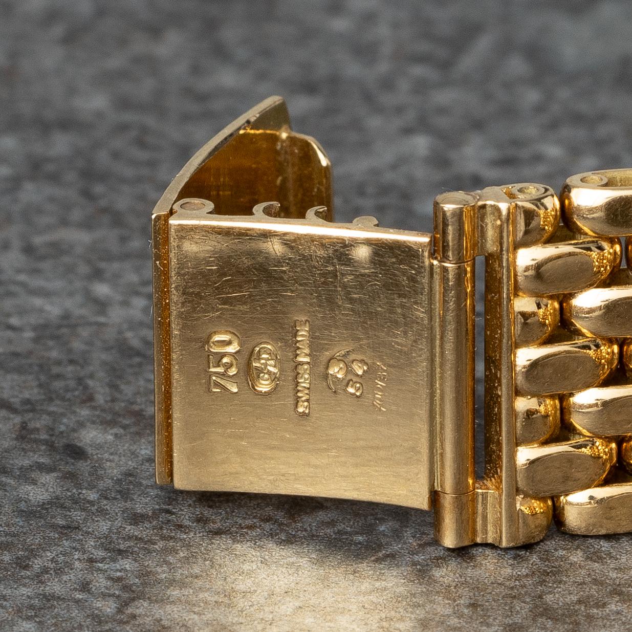 Patek Philippe, Calatrava, "Beads of rice bracelet by Gay Frères", ca 1954.