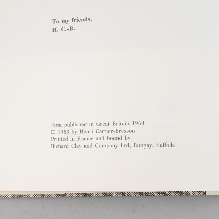 Photobook, "Photographs", by Henri Cartier-Bresson.