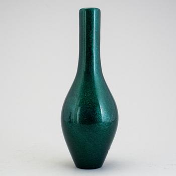 A green Galliano Ferro Murano glass vase.