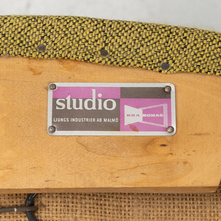 Alf Svensson, fåtöljer ett par, "TeVe", Bra Bohag, Studio Ljungs Industrier AB, Malmö, 1950-tal.