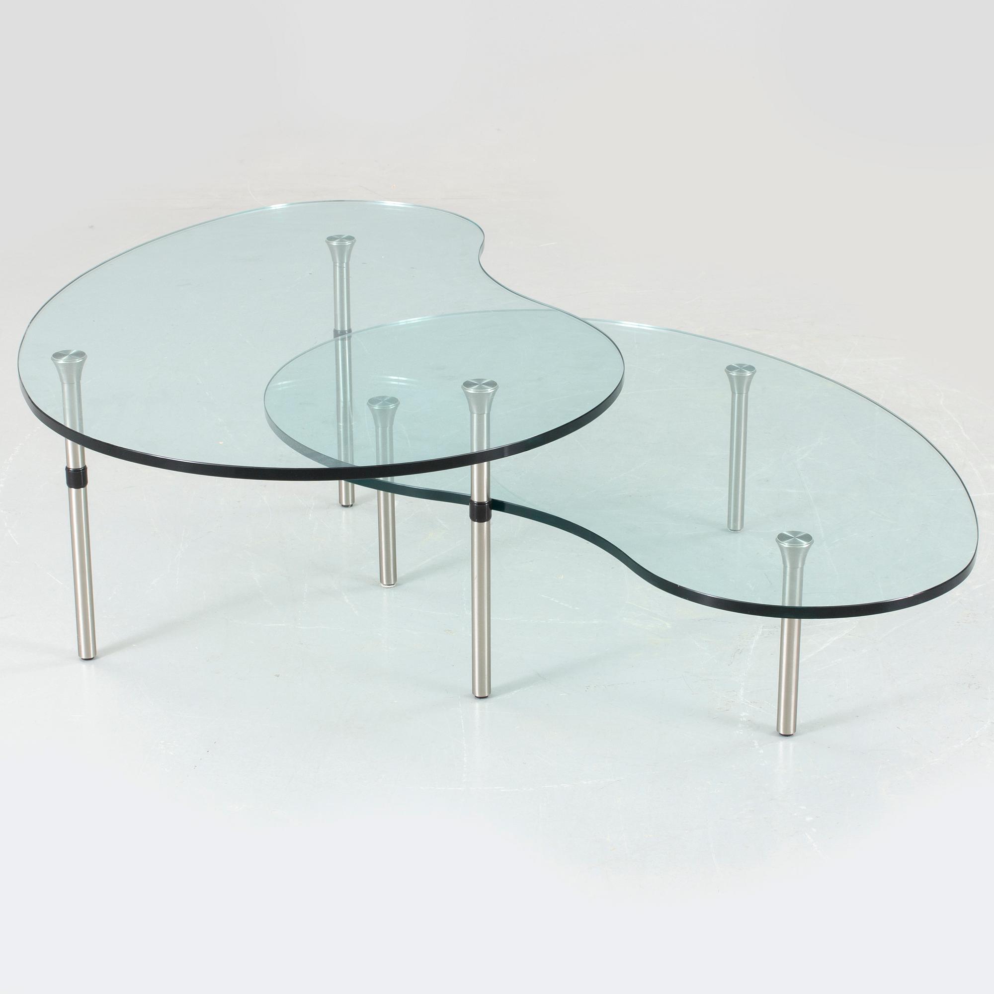 ENZO MARI, soffbord, 2 st, "Ambo", Zanotta, Italien.