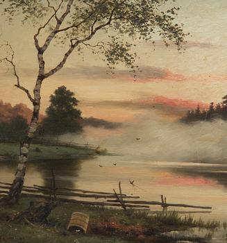 Fredrik Ahlstedt, Evening Landscape.