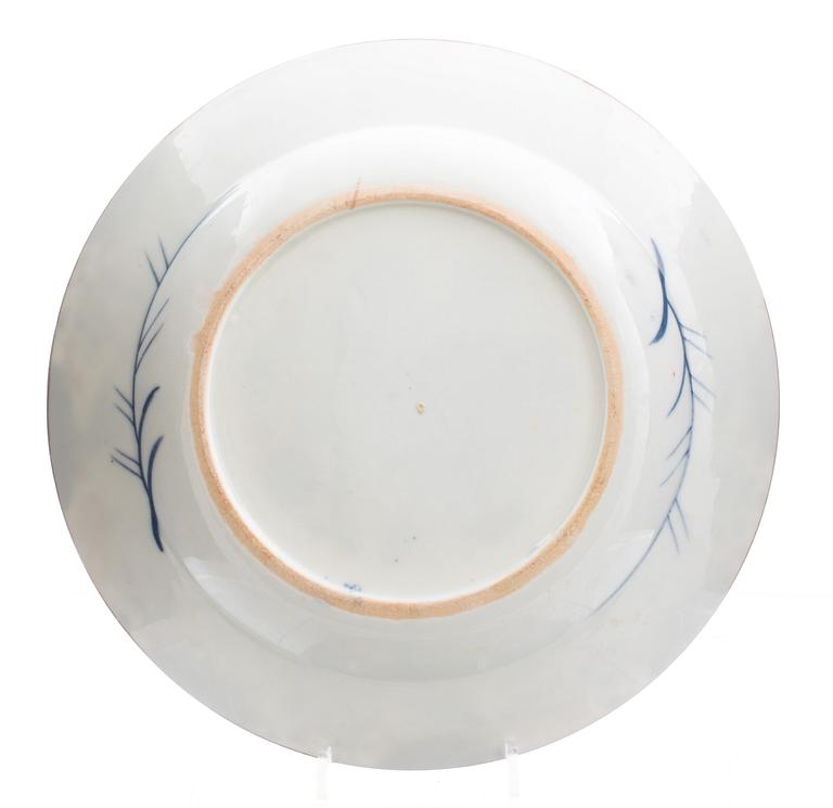 TALLRIKAR, 6 st, porslin, Kina 1800-tal.