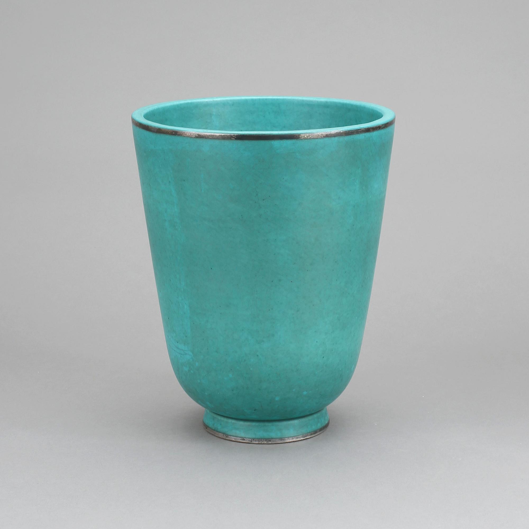 VAS, stengods, "Argenta", Wilhelm Kåge, Gustavsberg, 1950-60-tal.