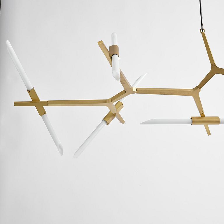Lindsey Adelman, an "Agnes Chandelier 14" ceiling lamp, Roll and Hill, USA, post 2010.
