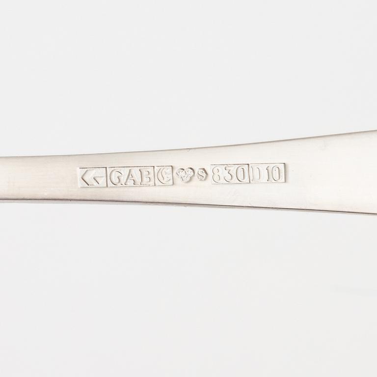 Jacob Ängman, besticksuppsättning, 36 delar,
Silver, "Rosenholm", GAB, 1960-79.